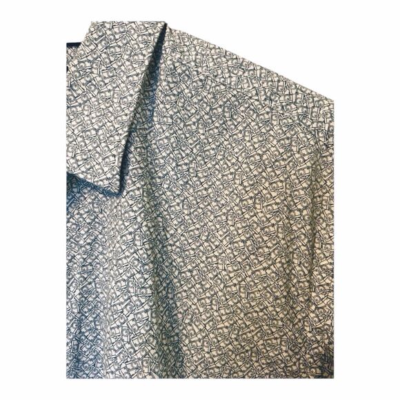 Hugo Boss Mens Novelty Camara Print Slim Fit Stretch Button Down Dress Shirt XL - Picture 3 of 6